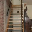 Open Riser Maple Stair